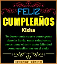 GIF Frases de Cumpleaños Kisha